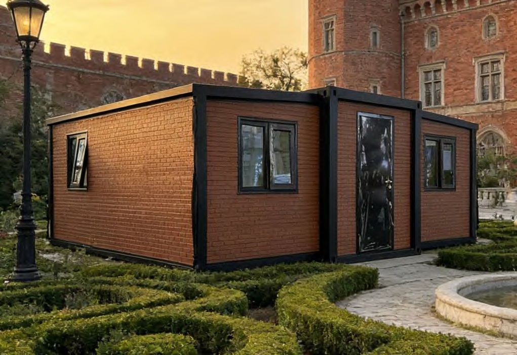 Double aile — 20 pieds, toit en pente — vue extérieure